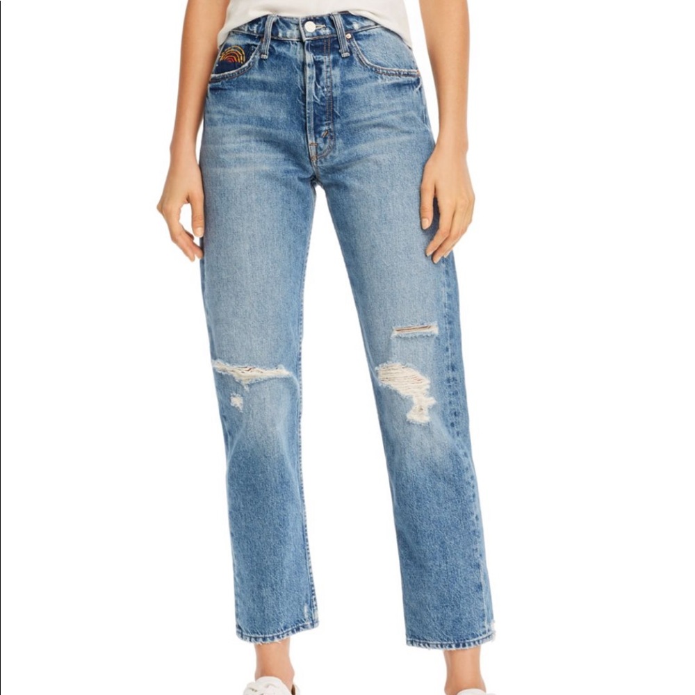 NWT MOTHER The Tomcat Ankle Straight Leg Jeans